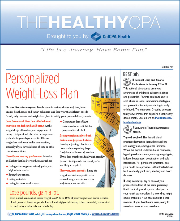 HealthyCPA - January 2019 :: Personalized Weight-Loss Plan ...
